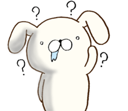 Everyday lazy rabbit sticker #9358994