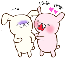 Everyday lazy rabbit sticker #9358995