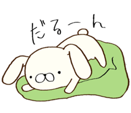Everyday lazy rabbit sticker #9359005