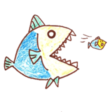 Creatures of chilling sea sticker #9359551