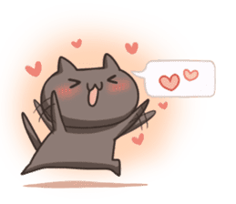Kuro the cat Part2 sticker #9359683