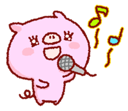 Cute pig and friends!(Okinawa dialect) sticker #9359749