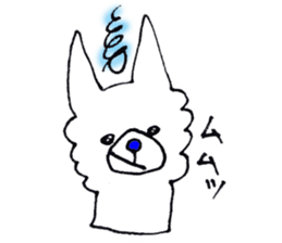 white dog's life- happy- sticker #9360077