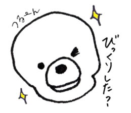 white dog's life- happy- sticker #9360083