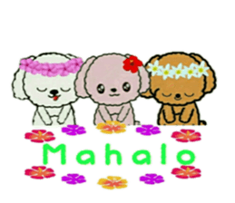 Hula-Dogs Aina and Friends sticker #9360536