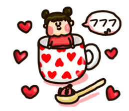 Half Honorific Girl sticker #9360931