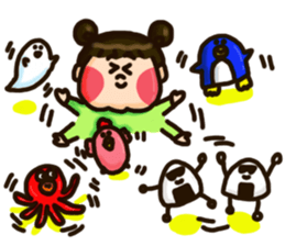 Half Honorific Girl sticker #9360943