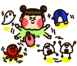 Half Honorific Girl sticker #9360943