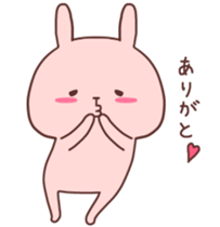 Couple stickers Girl's side:Pink Rabbit! sticker #9361568