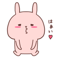 Couple stickers Girl's side:Pink Rabbit! sticker #9361572