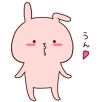 Couple stickers Girl's side:Pink Rabbit! sticker #9361573