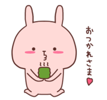 Couple stickers Girl's side:Pink Rabbit! sticker #9361575