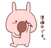 Couple stickers Girl's side:Pink Rabbit! sticker #9361576