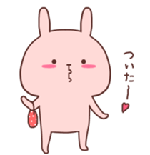 Couple stickers Girl's side:Pink Rabbit! sticker #9361578