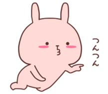 Couple stickers Girl's side:Pink Rabbit! sticker #9361580