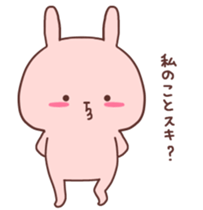 Couple stickers Girl's side:Pink Rabbit! sticker #9361584