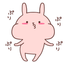 Couple stickers Girl's side:Pink Rabbit! sticker #9361588