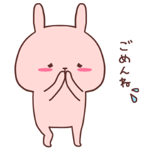 Couple stickers Girl's side:Pink Rabbit! sticker #9361589