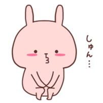 Couple stickers Girl's side:Pink Rabbit! sticker #9361591