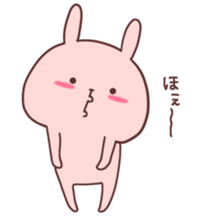 Couple stickers Girl's side:Pink Rabbit! sticker #9361592