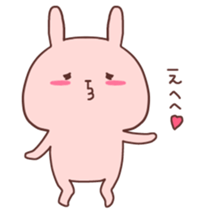 Couple stickers Girl's side:Pink Rabbit! sticker #9361593