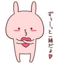 Couple stickers Girl's side:Pink Rabbit! sticker #9361594
