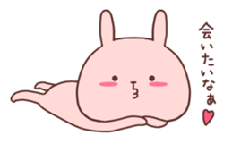 Couple stickers Girl's side:Pink Rabbit! sticker #9361595