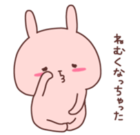 Couple stickers Girl's side:Pink Rabbit! sticker #9361598