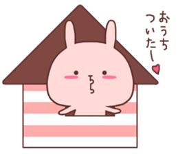 Couple stickers Girl's side:Pink Rabbit! sticker #9361600