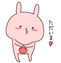 Couple stickers Girl's side:Pink Rabbit! sticker #9361601