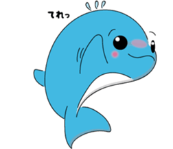 Dolphin Koo-chan<everyday conversation3> sticker #9361632