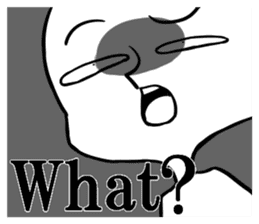 Disgusting face stamp sticker #9363579