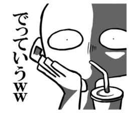 Disgusting face stamp sticker #9363583