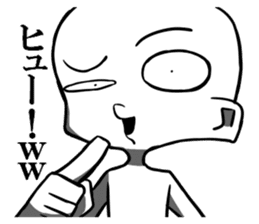 Disgusting face stamp sticker #9363595