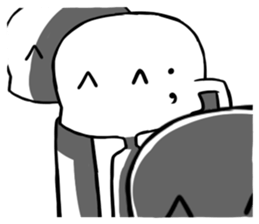 Disgusting face stamp sticker #9363604