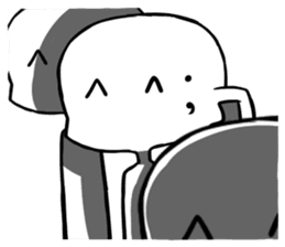 Disgusting face stamp sticker #9363604