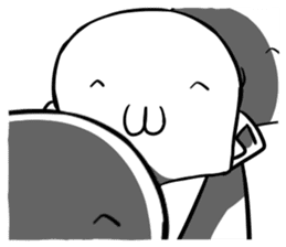 Disgusting face stamp sticker #9363605