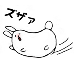 White rabbit san sticker #9364253