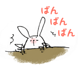 White rabbit san sticker #9364254