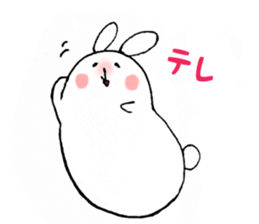 White rabbit san sticker #9364260