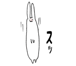 White rabbit san sticker #9364272