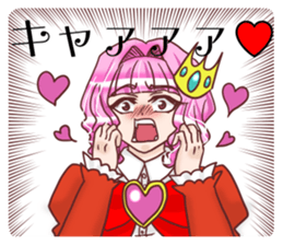 The princess sees only a prince sticker #9364418