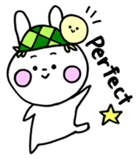 Happy and fickle rabbit HAPIUSA sticker #9364569