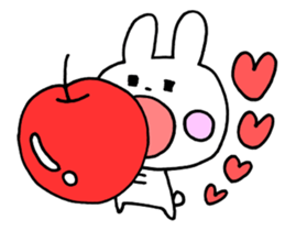 Happy and fickle rabbit HAPIUSA sticker #9364582