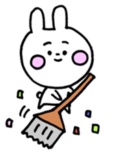 Happy and fickle rabbit HAPIUSA sticker #9364583