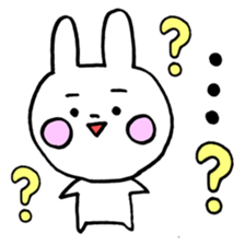 Happy and fickle rabbit HAPIUSA sticker #9364587