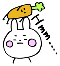 Happy and fickle rabbit HAPIUSA sticker #9364588