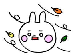 Happy and fickle rabbit HAPIUSA sticker #9364590