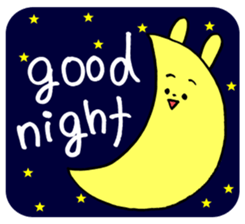 Happy and fickle rabbit HAPIUSA sticker #9364607