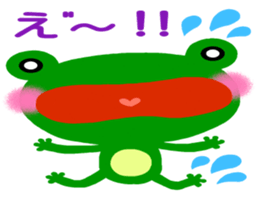 The colorful frogs sticker #9365333